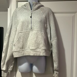 Lululemon Grey Scuba Hoodie Cropped